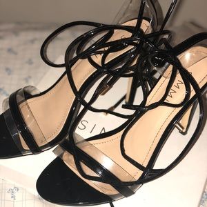 Clear Lace up Stiletto from Simmi Shoes (UK)